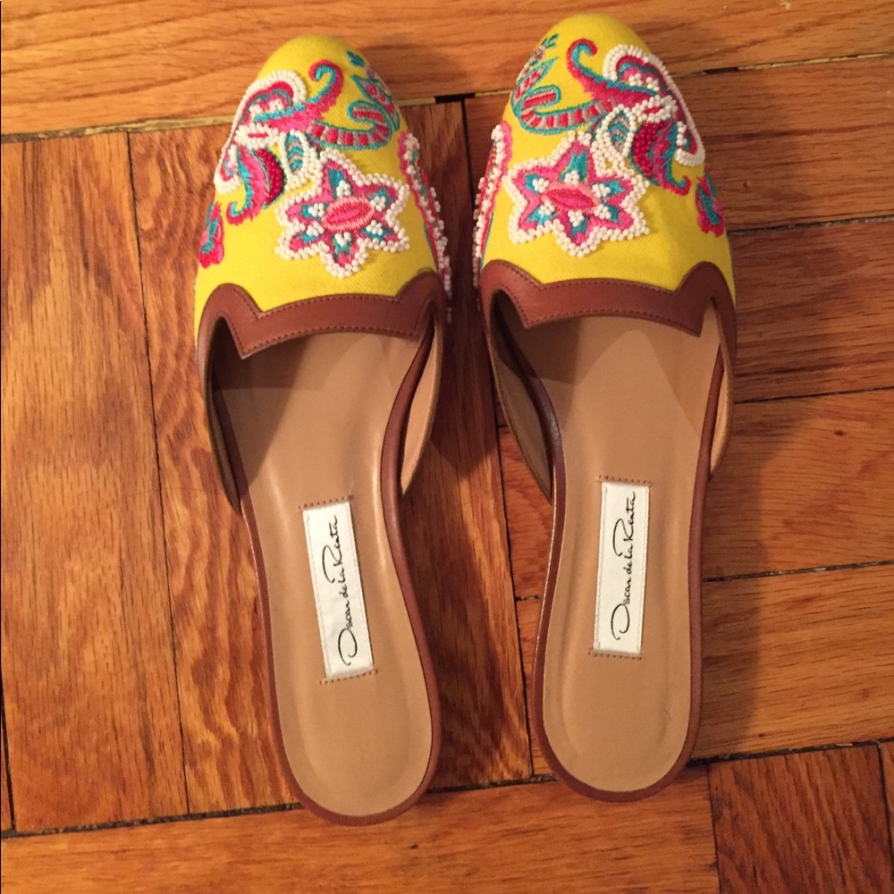 Oscar de la Renta Spanish Mule Shoes