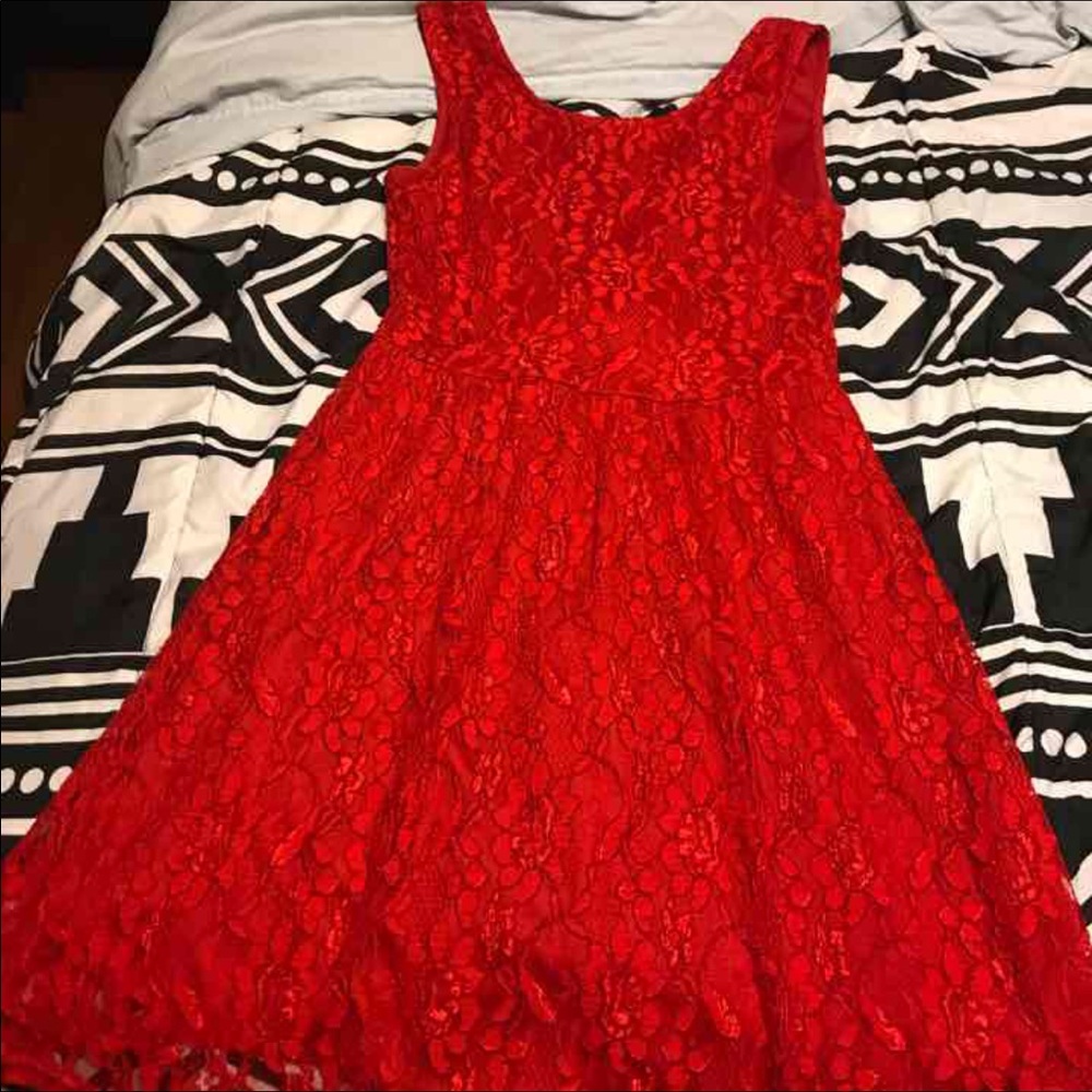 Red Lace Dress