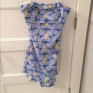 Lilly Pulitzer Butterfly Print Strapless Dress