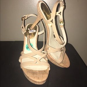 Michael kors Strappy leather heels nude