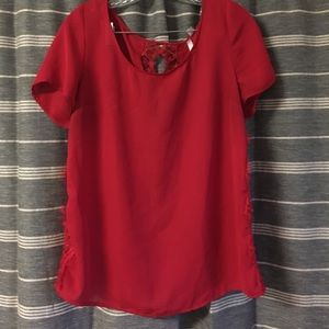 Red Lacey blouse