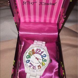 Betsey Johnson White Watch