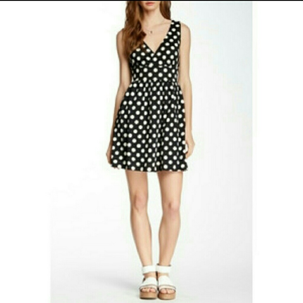 Modcloth Toast to Good Taste dress black white polka dot S small NWT - Picture 3 of 3