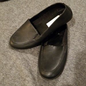 Basic edition black loafers size 8
