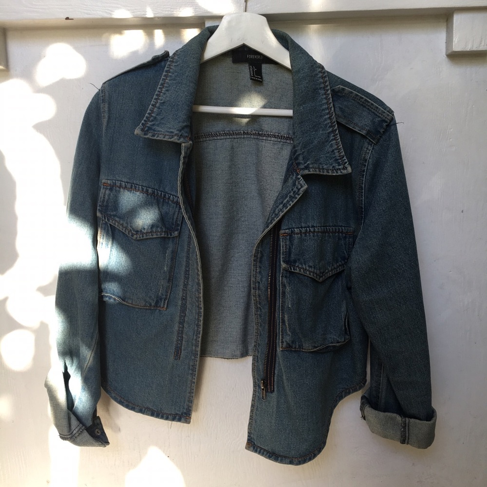 Cropped Denim Jacket