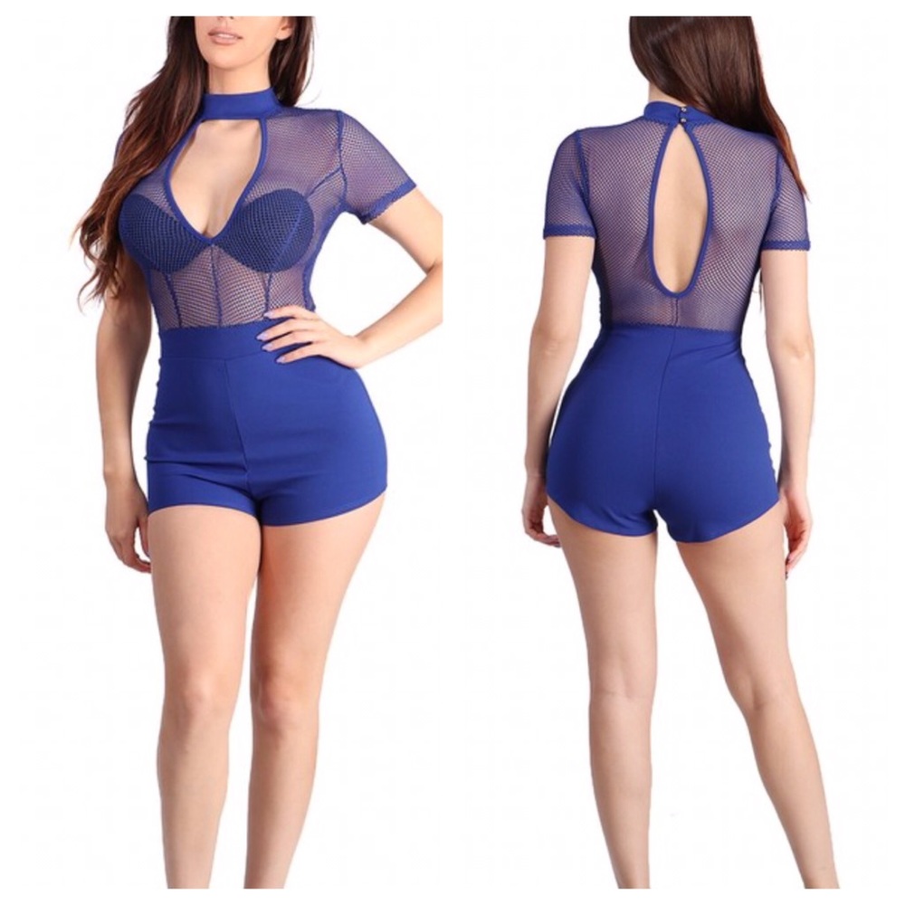Royal Blue Romper