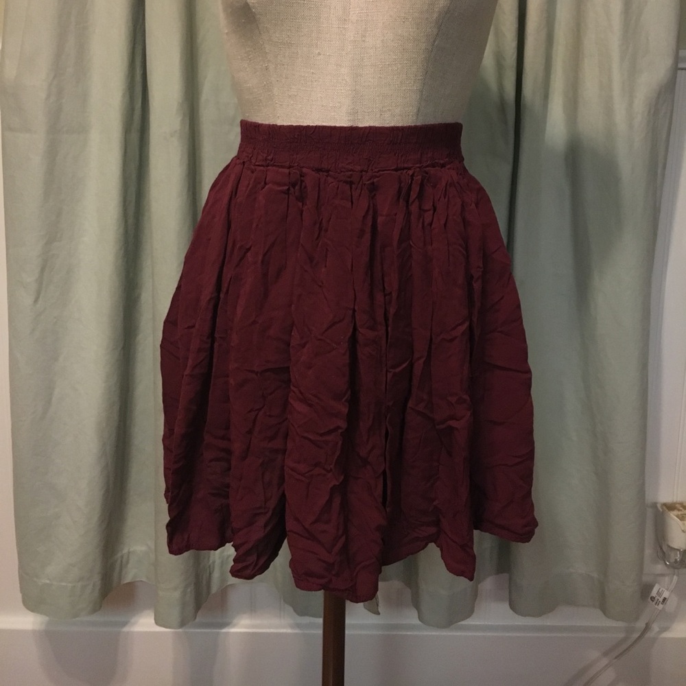 Maroon skirt