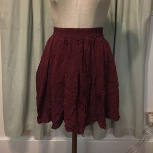 Maroon skirt