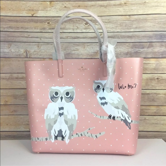 SOLD 💜 kate spade // who me? owl tote bag - Picture 5 of 7