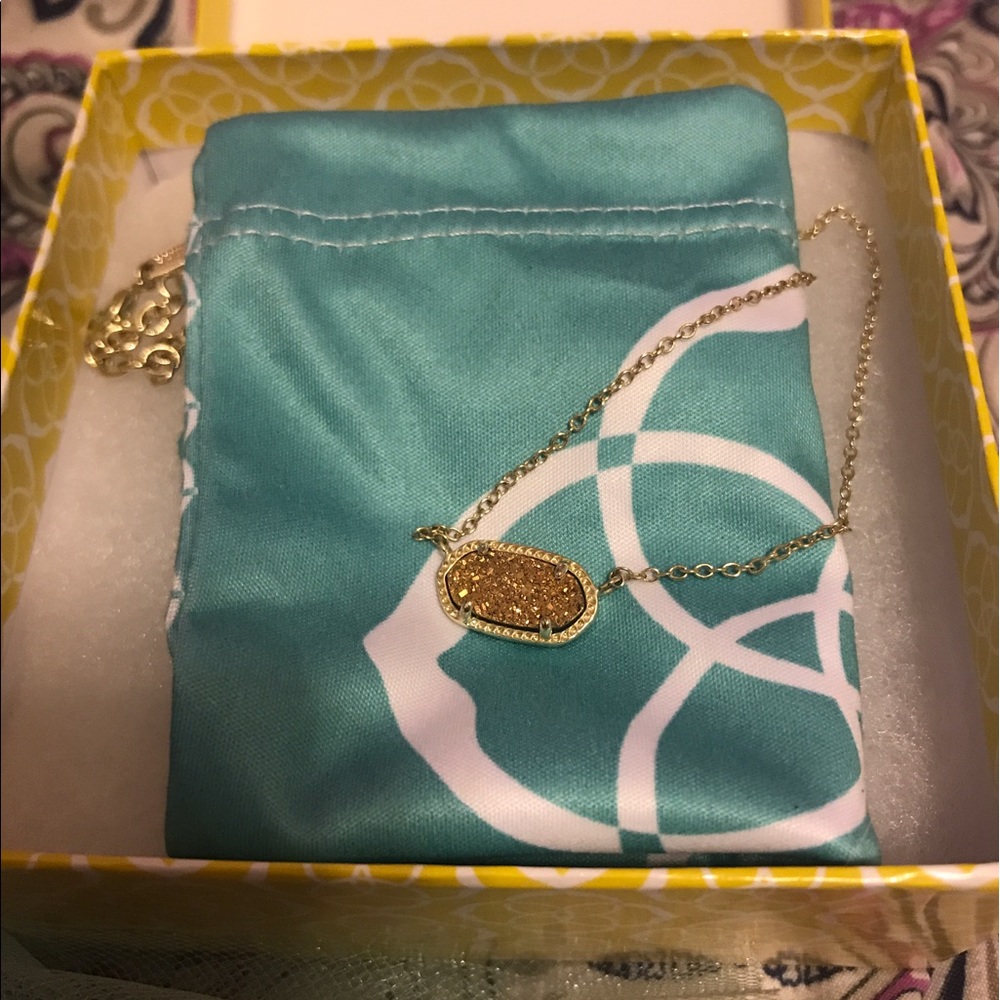 Kendra Scott gold Elisa necklace