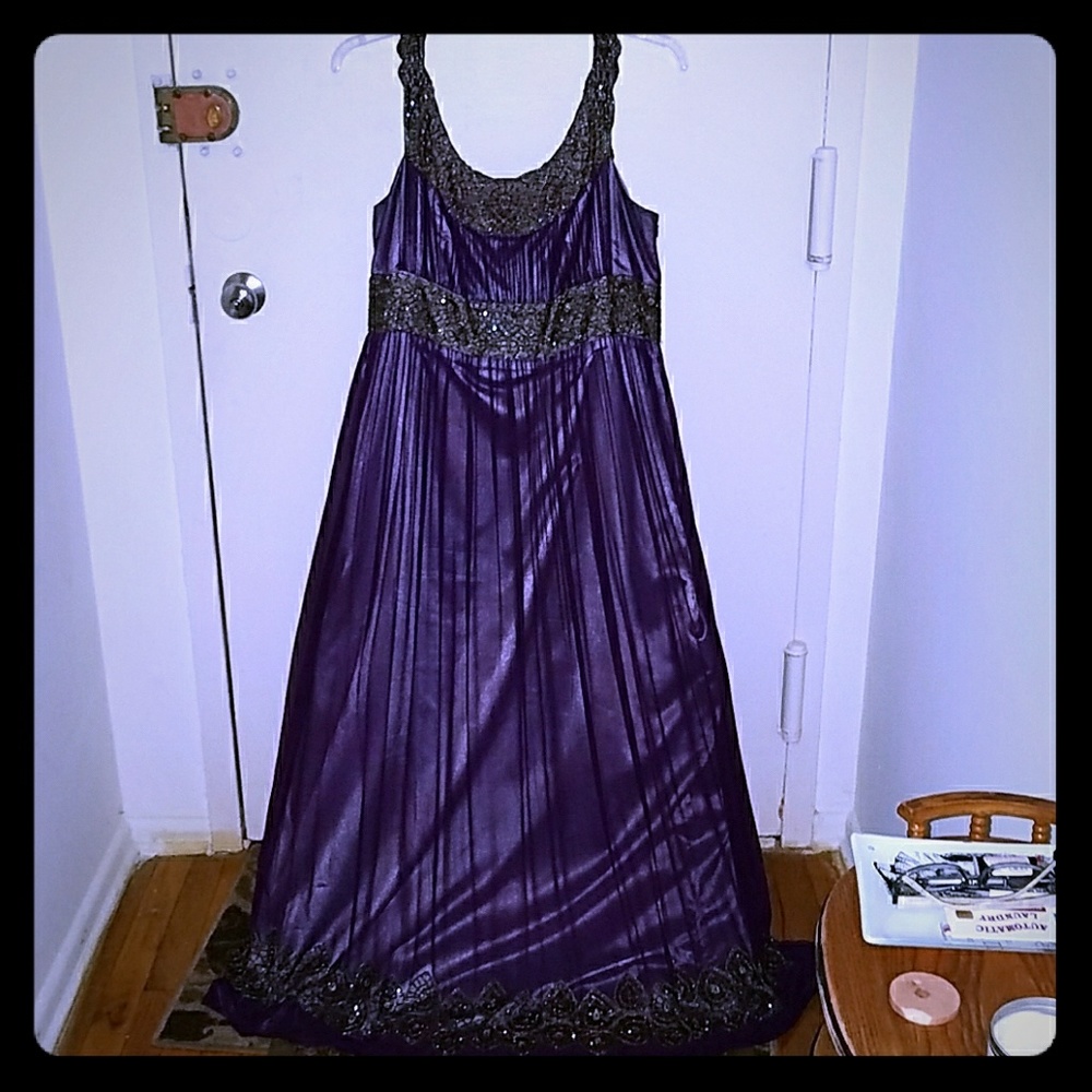 Adrianna Papell Beaded Evening Gown