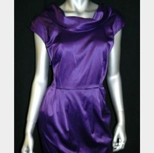 Torrid purple satin cocktail dress