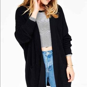 BDG Urban Outfitters black knit cardigan