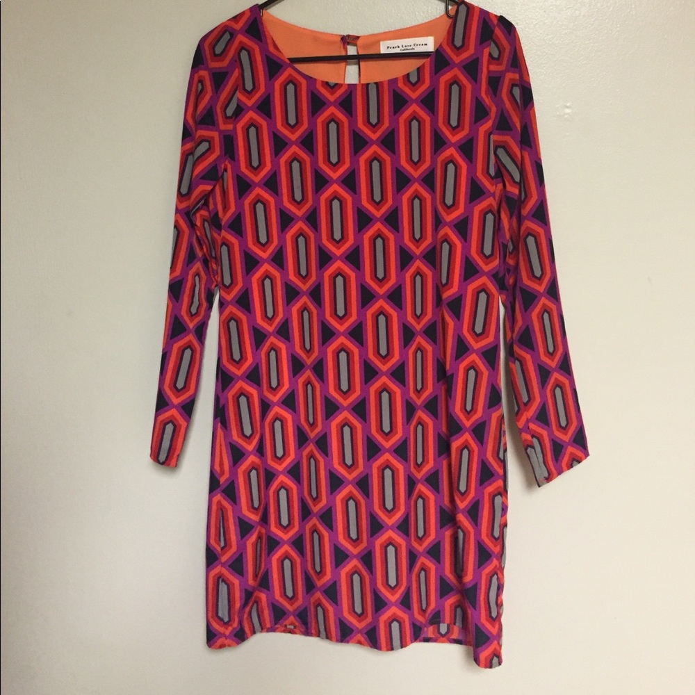 Printed, shift dress