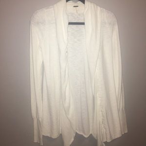 Free People White Cardigan