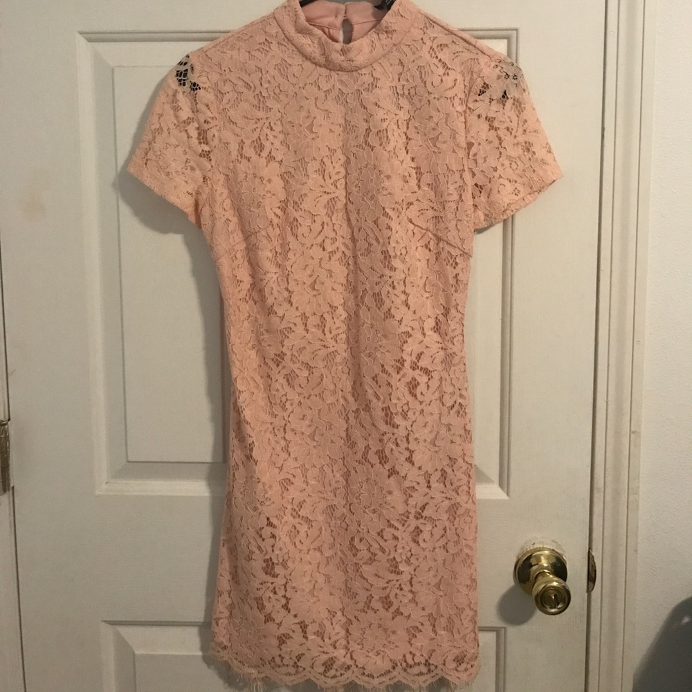 Forever 21 High Neck Lace Dress