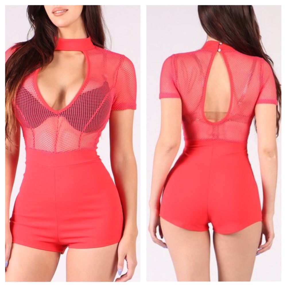 Coral Romper