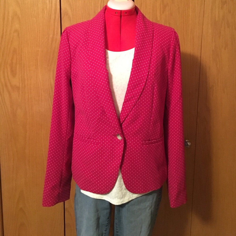 Loft Polk Dot Suit Jacket