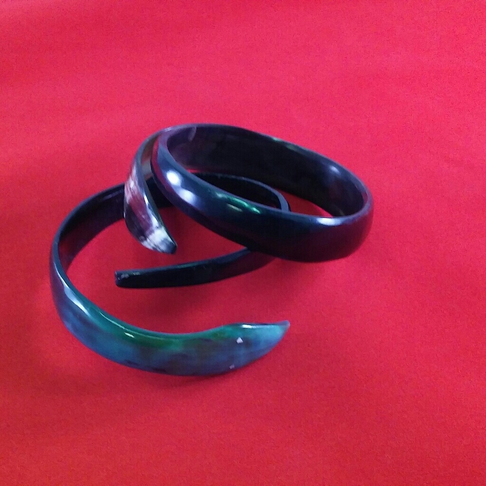 Zebu horn bracelets