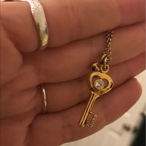 Juicy couture key heart necklace