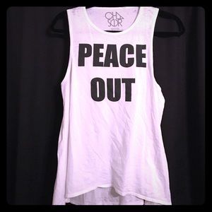 Chaser brand peace out tank! Flowy! Size small