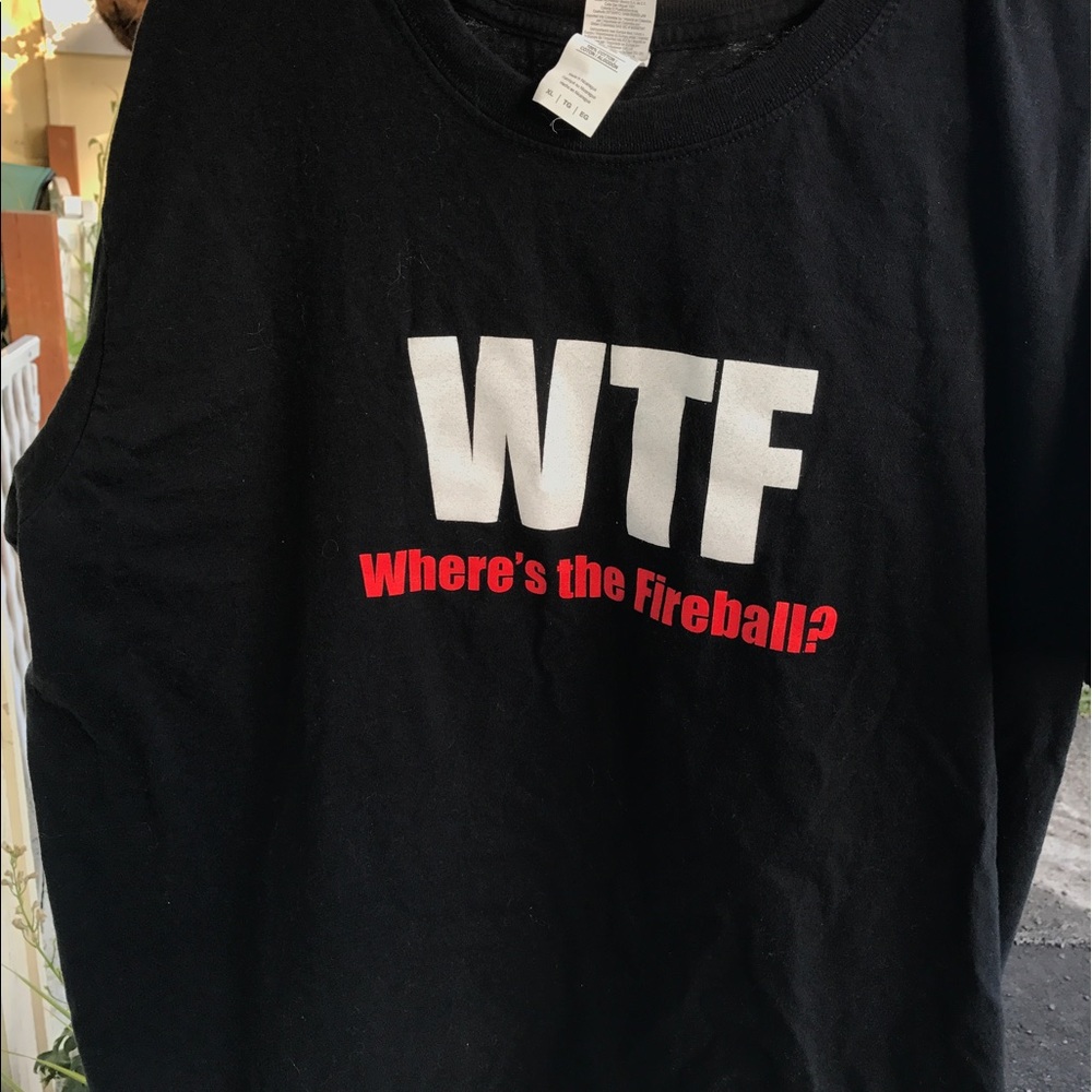 Fireball thrifted shirt