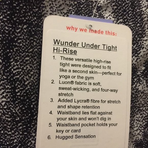 SOLD💕 lululemon Wunder Under Tight Hi Rise Sz 8 - Picture 4 of 4