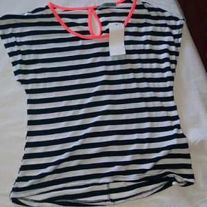 Cute navy and white striped shirt
