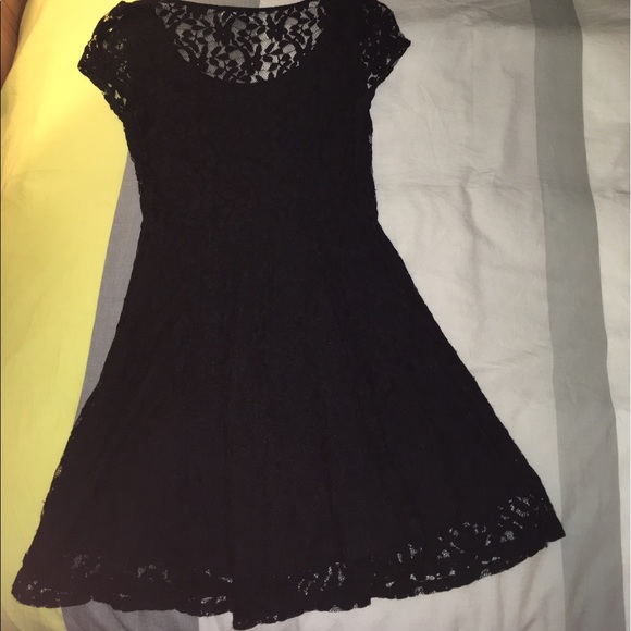 UrbanOutfitters black lace mini dress - Picture 2 of 3