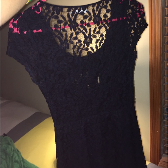 UrbanOutfitters black lace mini dress - Picture 3 of 3