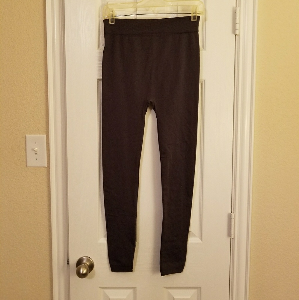 Brown, Gray and Black Footless Tights. 3 pairs