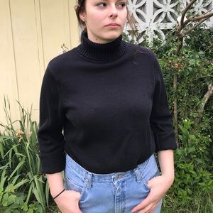 Black turtle neck