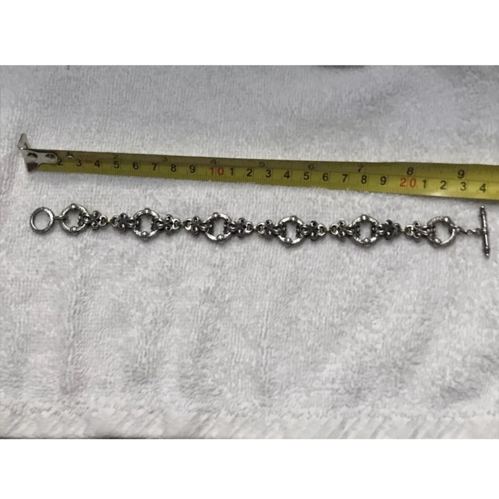 💯 KONSTANTINO SILVER&GOKD LINK BRACELET - Picture 6 of 6