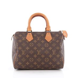 Authentic Louis Vuitton Speedy Monogram Canvas 25