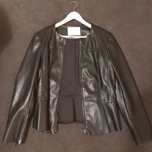 Zara vegan leather jacket