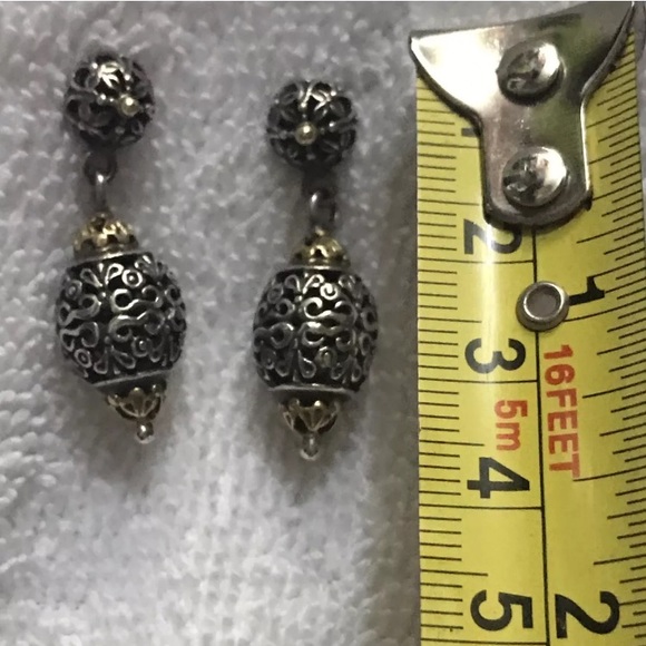 AUTHENTIC Konstantino Earrings with Gold Details - Picture 5 of 6
