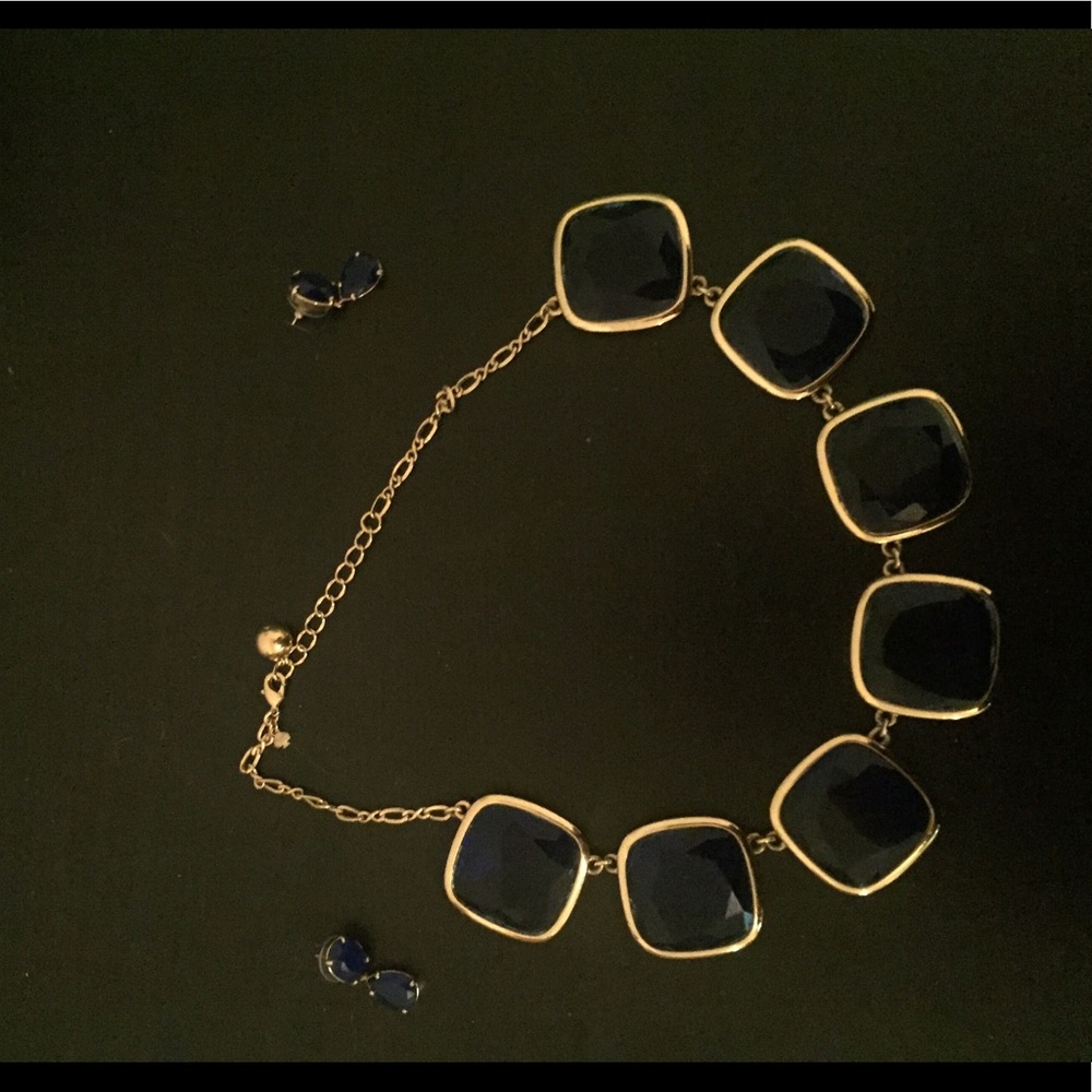 Blue beauty! Necklace and matching earrings - Picture 2 of 2