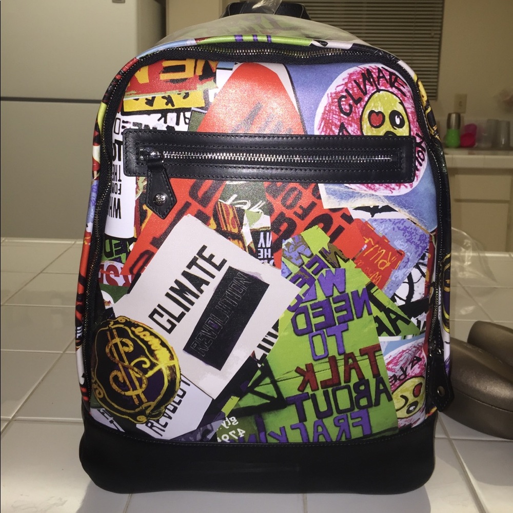 Authentic Vivienne Westwood protest print bag
