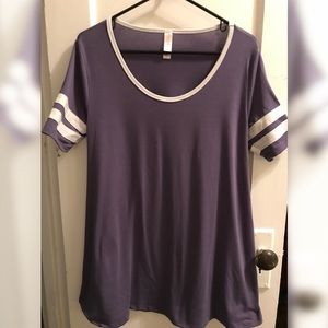 XS Dark Periwinkle LuLaRoe Perfect Tee