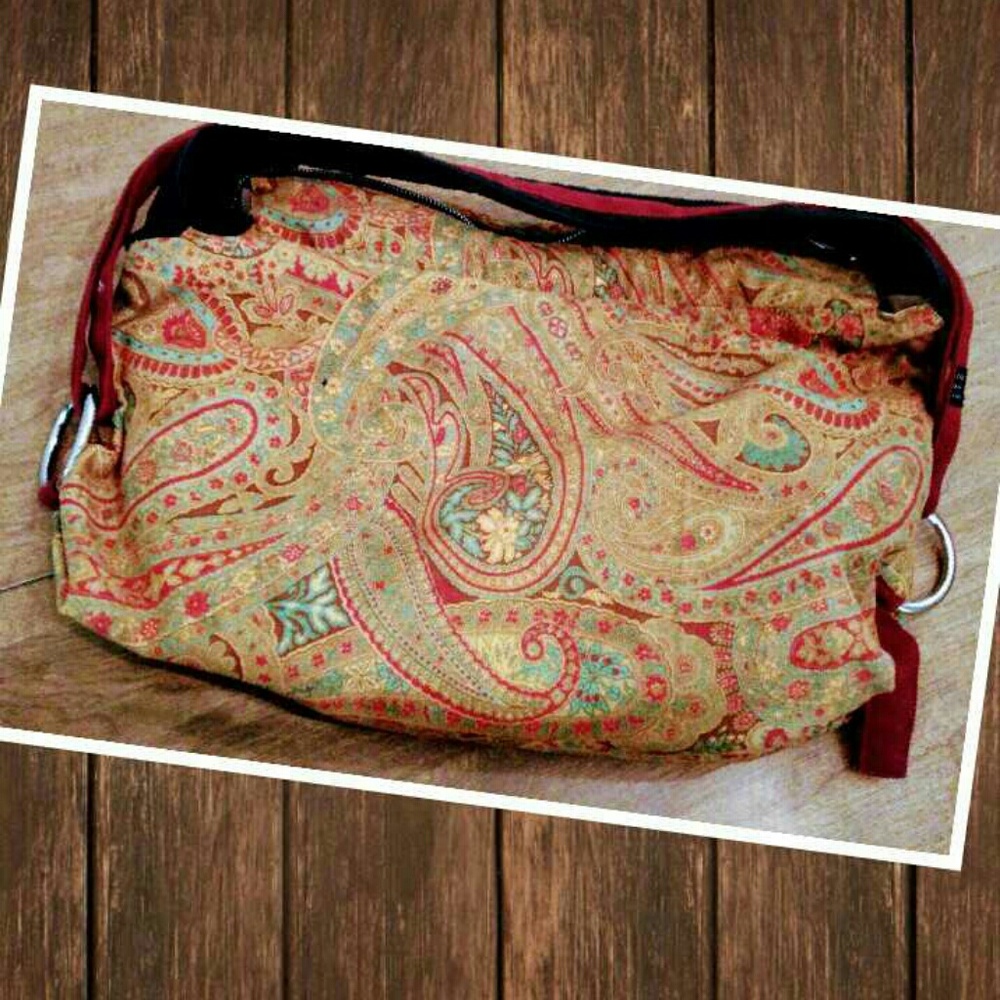 Hippie soho retro reversible purse