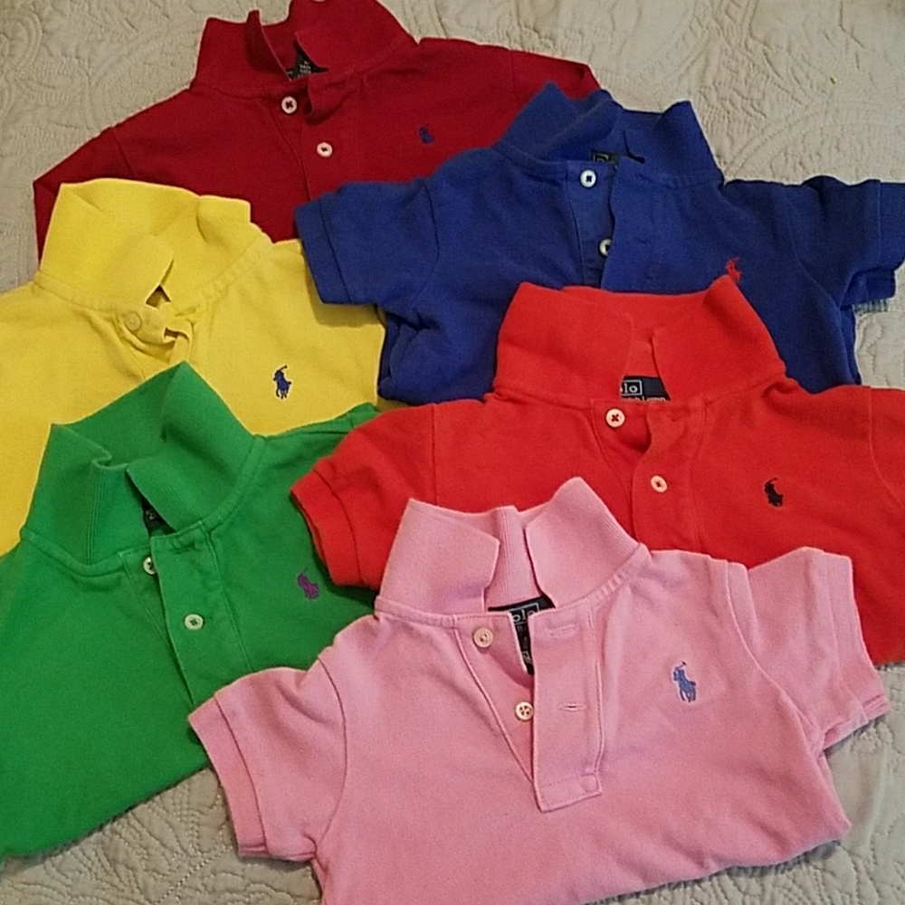 SOLD 🚫🚫 (6) 12m Ralph Lauren Polo Shirts