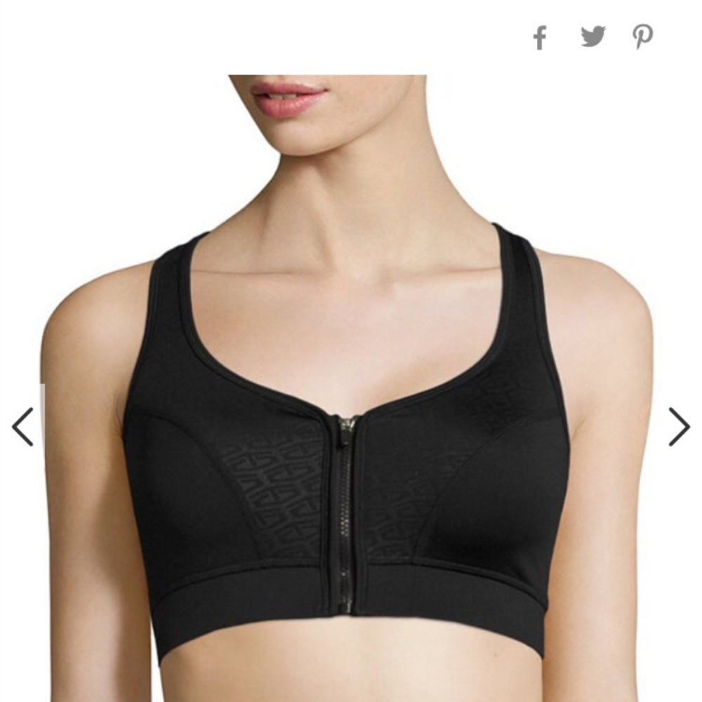 High Support Zip Front Sports Bra