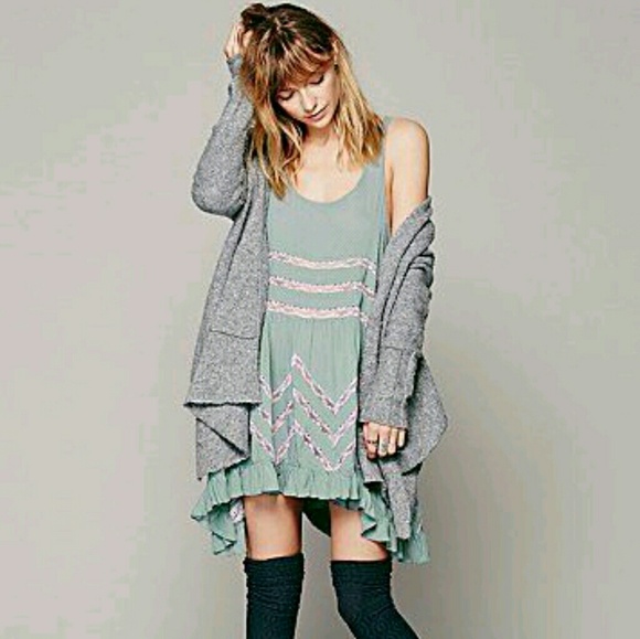 FP Hazy Teal Trapeze Slip - Picture 2 of 4