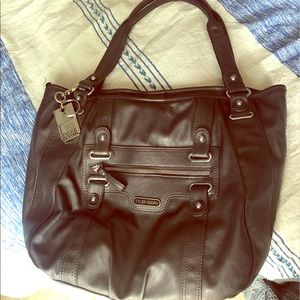 Large gray purse