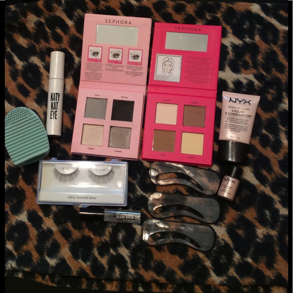 MAKEUP BUNDLE!!! Lashes brush cleaner contour brow