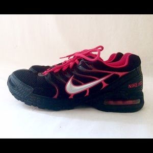 Pink and Black Nike Airs