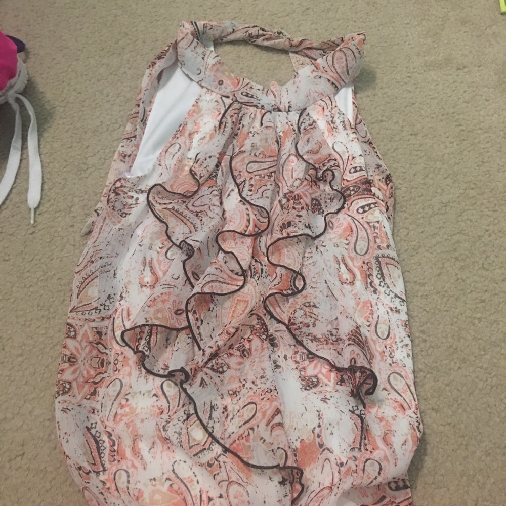 High neck rise top, choker