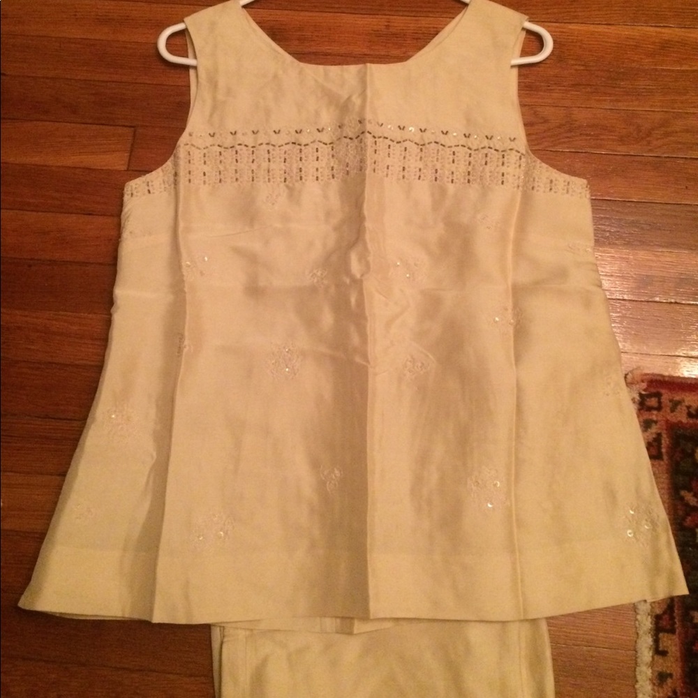 Mimi Maternity, Silk dress tank and pants, M