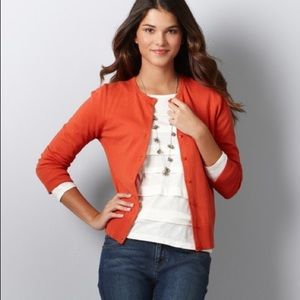 NWOT Ann Taylor Orange Cardigan