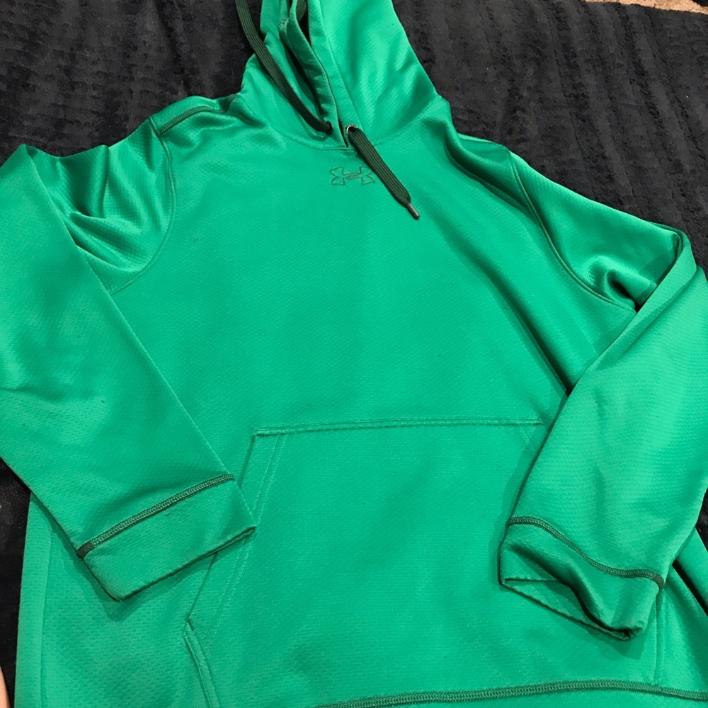 Green Under Armour Hoodie Sweatshirt